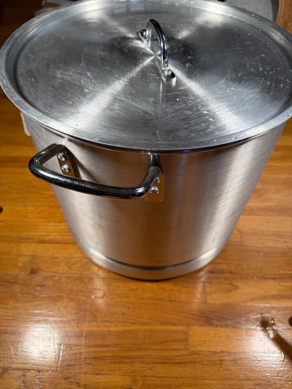 Large Aluminum Stock Pot with Lid and Steamer Insert Commercial Size